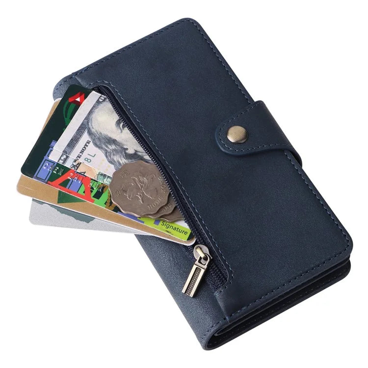 For iPhone 12 mini Shockproof Case Rivet Decor PU Leather Phone Cover