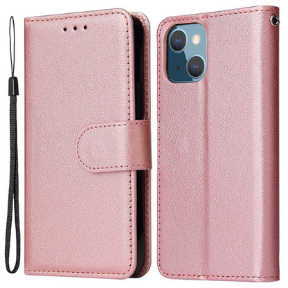 For iPhone 13 mini Case PU Leather Phone Cover with Card Slots Wallet