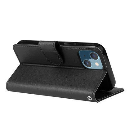 For iPhone 13 mini Case PU Leather Phone Cover with Card Slots Wallet