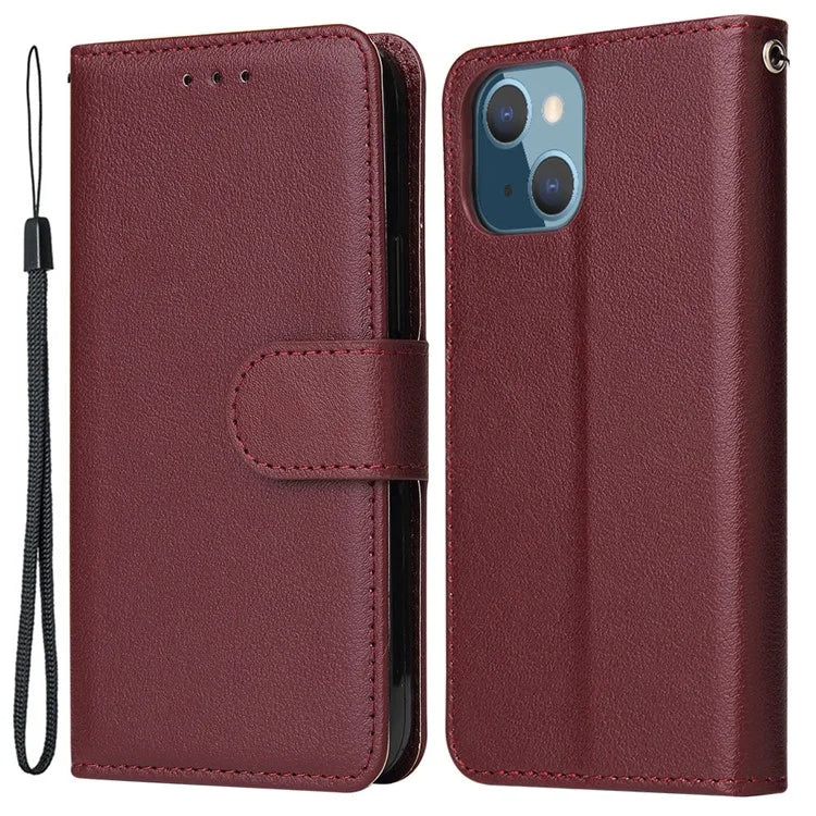For iPhone 13 Case Shockproof PU Leather Wallet Phone Cover