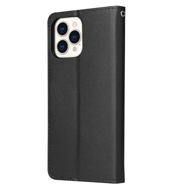 For iPhone 11 Pro Shockproof Case Anti-Scratch PU Leather Wallet Phone Cover