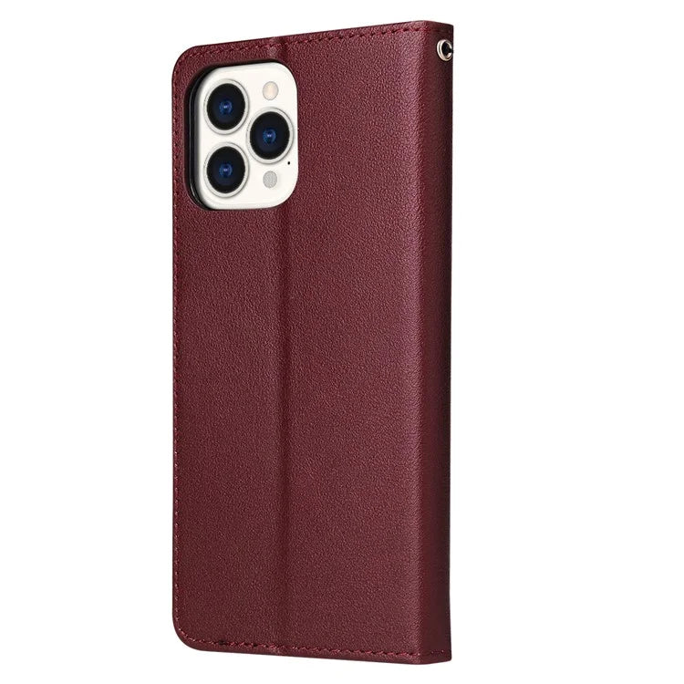 For iPhone 11 Pro Shockproof Case Anti-Scratch PU Leather Wallet Phone Cover