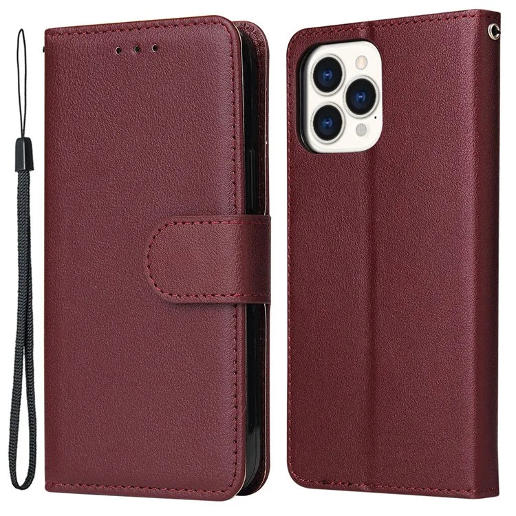 For iPhone 11 Pro Max Case Magnetic PU Leather Stand Flip Phone Cover