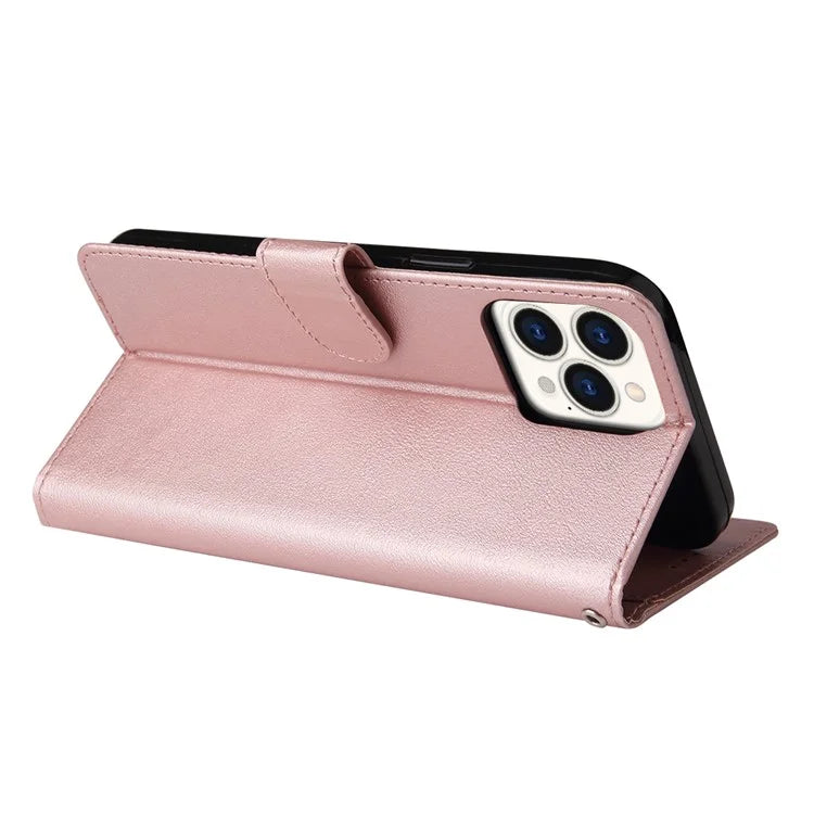 For iPhone 11 Pro Max Case Magnetic PU Leather Stand Flip Phone Cover