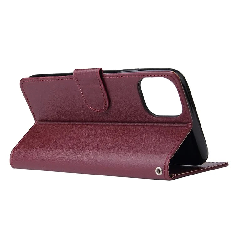 For iPhone 11 Case PU Leather+Shockproof TPU Wallet Phone Cover