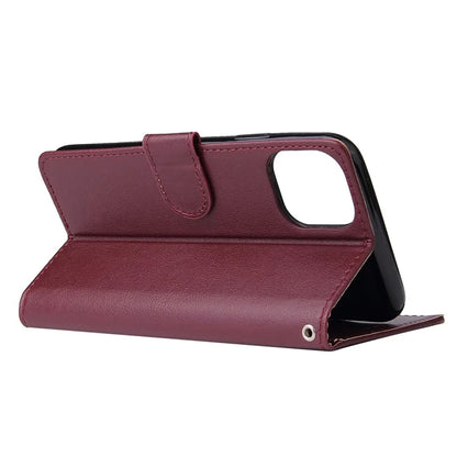 For iPhone 11 Case PU Leather+Shockproof TPU Wallet Phone Cover