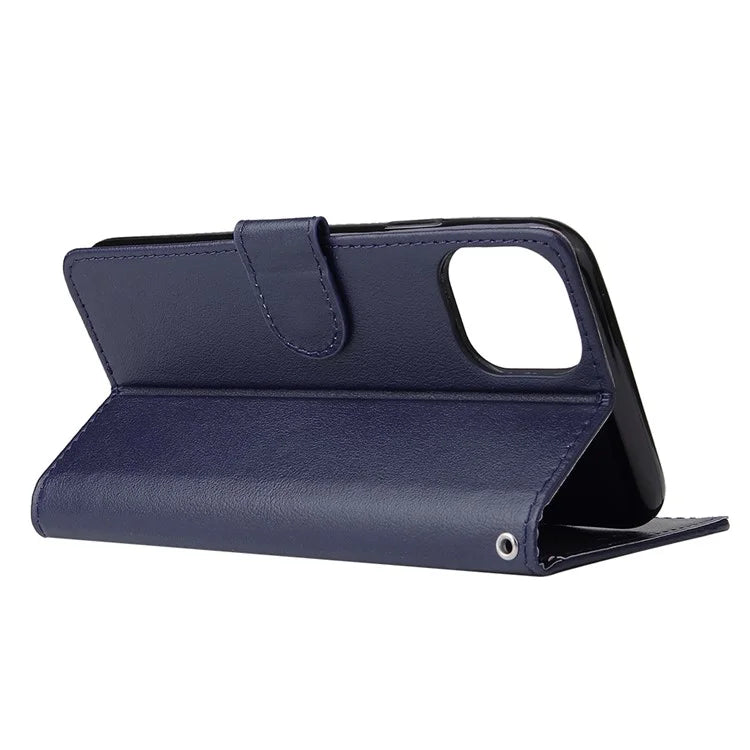 For iPhone 11 Case PU Leather+Shockproof TPU Wallet Phone Cover