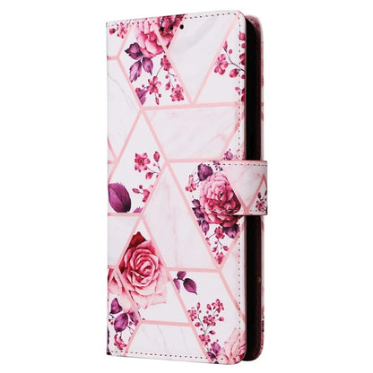 For Samsung Galaxy A05s 4G Case Lacquered Leather Phone Shell Marble Pattern Design