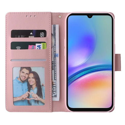 For Samsung Galaxy A05s 4G Case Lacquered Leather Phone Shell Marble Pattern Design