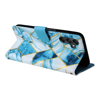 For Samsung Galaxy A05s 4G Case Lacquered Leather Phone Shell Marble Pattern Design