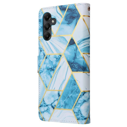 For Samsung Galaxy A05s 4G Case Lacquered Leather Phone Shell Marble Pattern Design