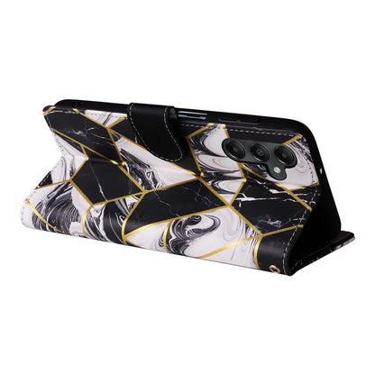 For Samsung Galaxy A05s 4G Case Lacquered Leather Phone Shell Marble Pattern Design