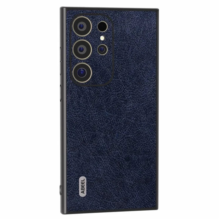 ABEEL For Samsung Galaxy S24 Ultra Case PU Leather Coated PC+TPU Non-Slip Grip Cover