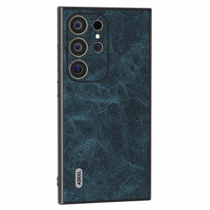 ABEEL For Samsung Galaxy S24 Ultra Case PU+PC+TPU Litchi Texture Anti-Scratch Phone Cover