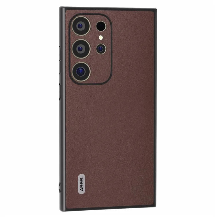 ABEEL For Samsung Galaxy S24 Ultra Case Nappa Texture Drop Protection Phone Cover