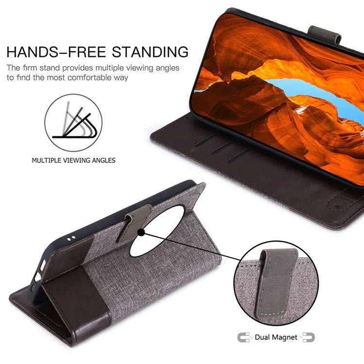MUXMA MX102 For Xiaomi 14 Ultra Case Magnetic Closure PU Leather Phone Wallet Cover