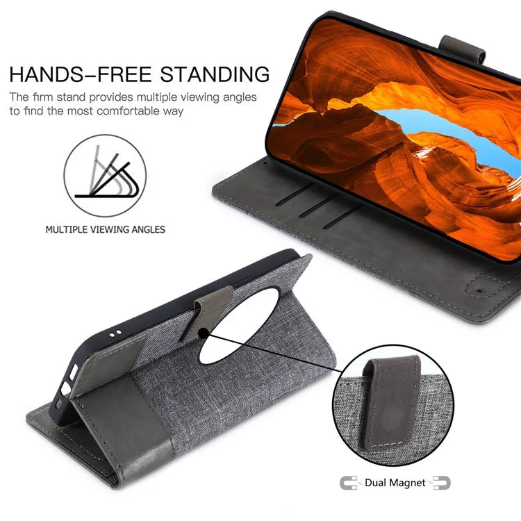 MUXMA MX102 For Xiaomi 14 Ultra Case Magnetic Closure PU Leather Phone Wallet Cover