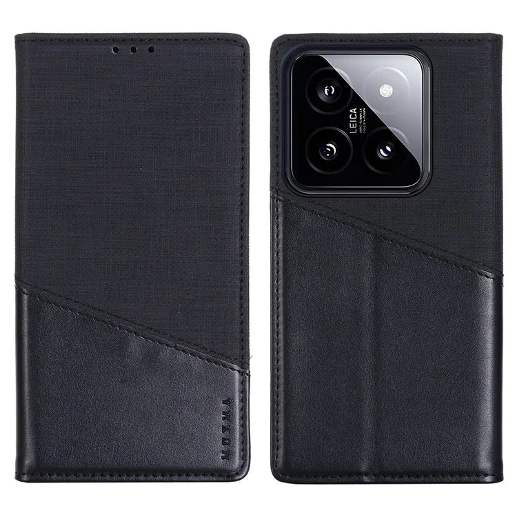 MUXMA MX109 For Xiaomi 14 Magnetic Phone Case RFID Blocking Stand Cover