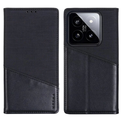 MUXMA MX109 For Xiaomi 14 Magnetic Phone Case RFID Blocking Stand Cover