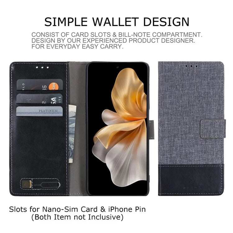 MUXMA MX102 For vivo S18 5G / S18 Pro 5G / V30 5G / V30 Pro 5G Case Leather Wallet Stand Phone Cover