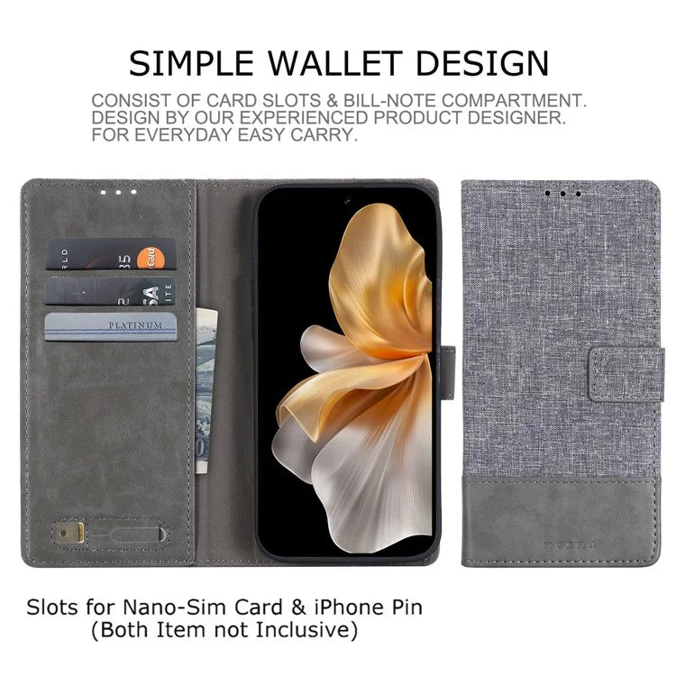 MUXMA MX102 For vivo S18 5G / S18 Pro 5G / V30 5G / V30 Pro 5G Case Leather Wallet Stand Phone Cover