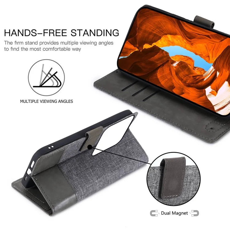 MUXMA MX102 For Xiaomi 14 Wallet Case PU Leather Stand Folio Phone Cover