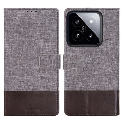 MUXMA MX102 For Xiaomi 14 Wallet Case PU Leather Stand Folio Phone Cover