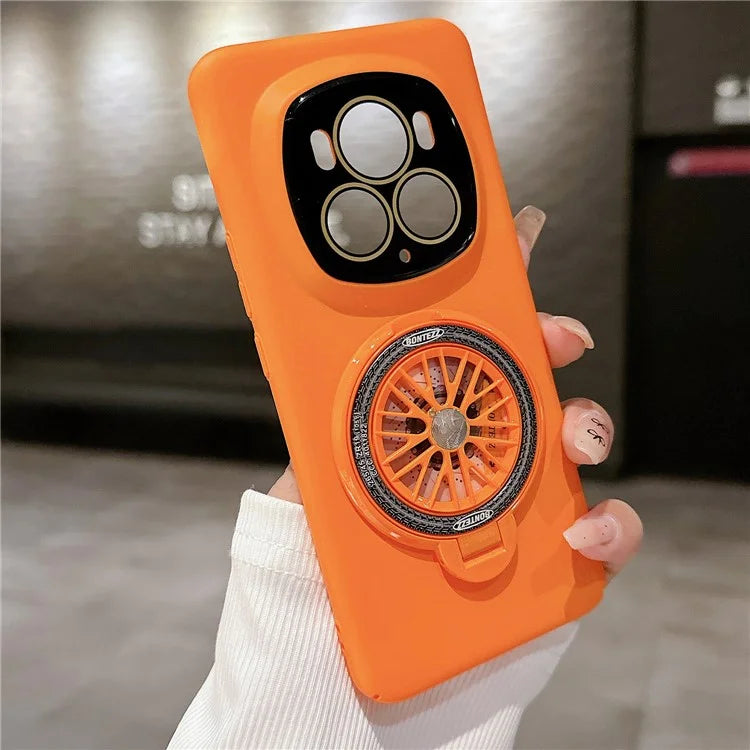 For Honor Magic6 Pro 5G Magnetic Phone Case Rubberized Hard PC Kickstand Cover