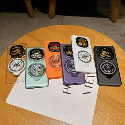 For Honor Magic6 Pro 5G Magnetic Phone Case Rubberized Hard PC Kickstand Cover