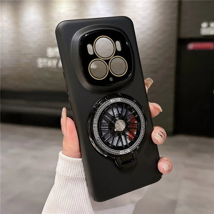 For Honor Magic6 Pro 5G Magnetic Phone Case Rubberized Hard PC Kickstand Cover