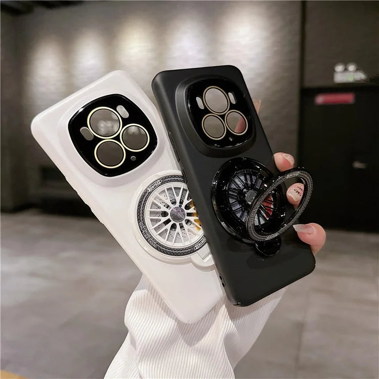 For Honor Magic6 Pro 5G Magnetic Phone Case Rubberized Hard PC Kickstand Cover
