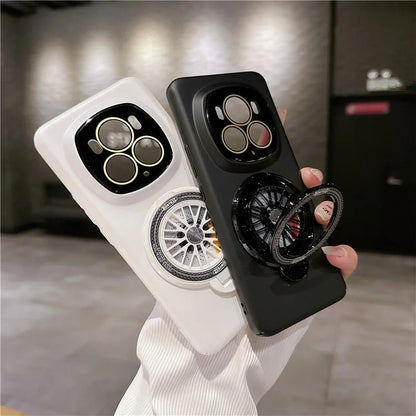 For Honor Magic6 Pro 5G Magnetic Phone Case Rubberized Hard PC Kickstand Cover