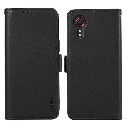 ABEEL For Samsung Galaxy Xcover7 Case RFID Blocking Wallet Drop-Proof Smart Phone Shell