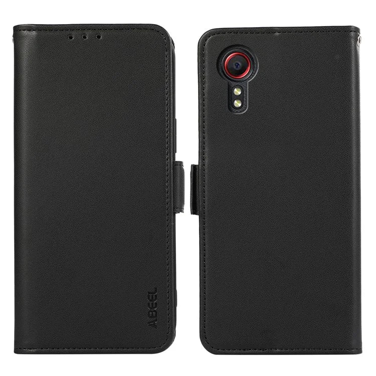 ABEEL For Samsung Galaxy Xcover 5 Stand Case RFID Blocking Wallet Cell Phone Cover