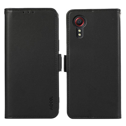 ABEEL For Samsung Galaxy Xcover 5 Stand Case RFID Blocking Wallet Cell Phone Cover