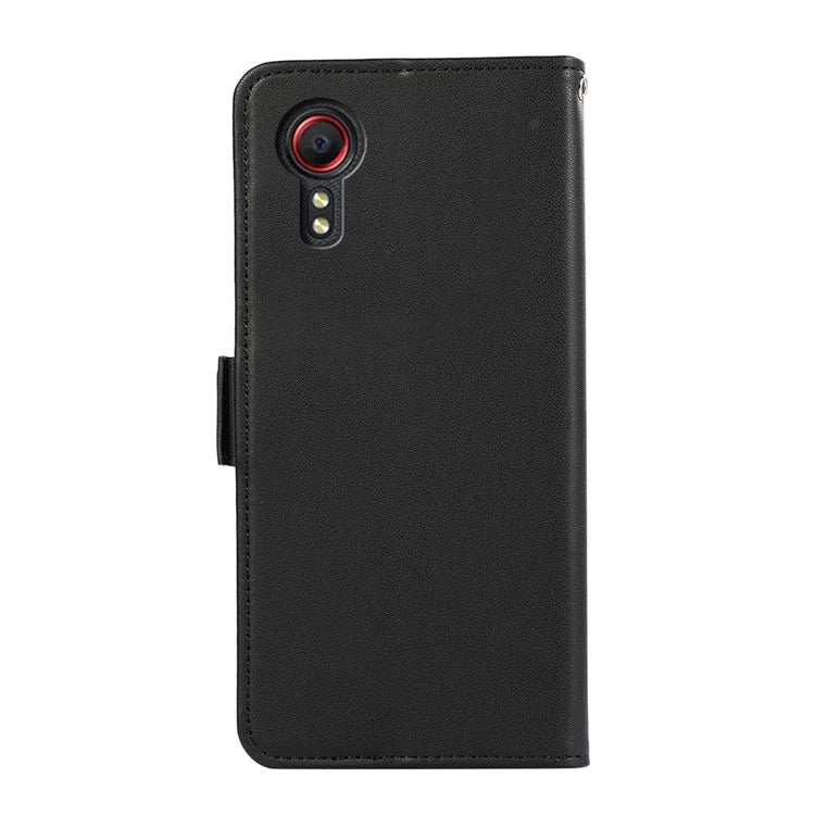 ABEEL For Samsung Galaxy Xcover 5 Stand Case RFID Blocking Wallet Cell Phone Cover