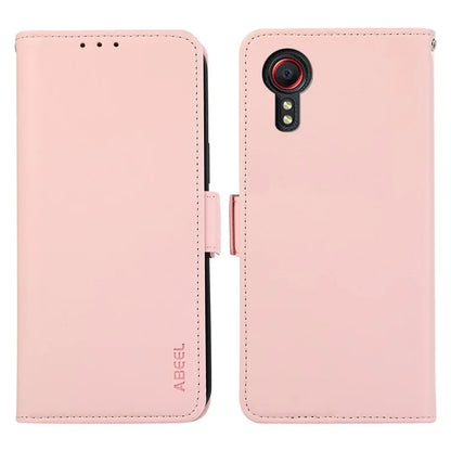 ABEEL For Samsung Galaxy Xcover 5 Stand Case RFID Blocking Wallet Cell Phone Cover