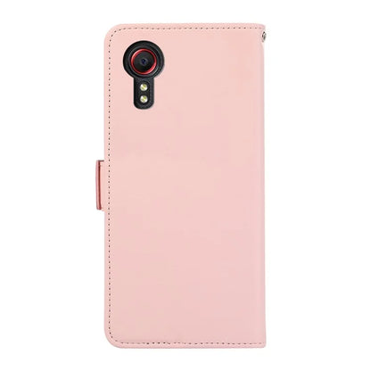 ABEEL For Samsung Galaxy Xcover 5 Stand Case RFID Blocking Wallet Cell Phone Cover