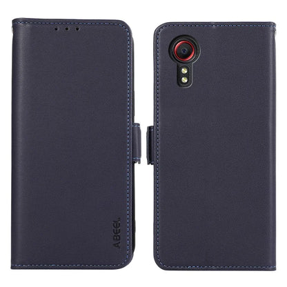 ABEEL For Samsung Galaxy Xcover 5 Stand Case RFID Blocking Wallet Cell Phone Cover
