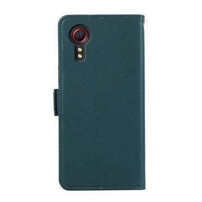 ABEEL For Samsung Galaxy Xcover 5 Stand Case RFID Blocking Wallet Cell Phone Cover