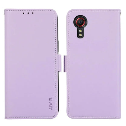 ABEEL For Samsung Galaxy Xcover 5 Stand Case RFID Blocking Wallet Cell Phone Cover