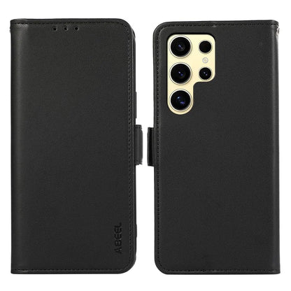 ABEEL For Samsung Galaxy S22 Ultra 5G Case Wallet Leather Blocking RFID Shockproof Phone Cover