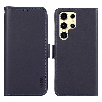 ABEEL For Samsung Galaxy S22 Ultra 5G Case Wallet Leather Blocking RFID Shockproof Phone Cover
