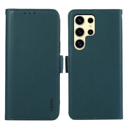 ABEEL For Samsung Galaxy S22 Ultra 5G Case Wallet Leather Blocking RFID Shockproof Phone Cover