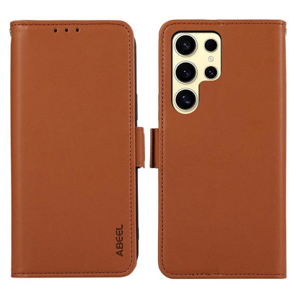 ABEEL For Samsung Galaxy S22 Ultra 5G Case Wallet Leather Blocking RFID Shockproof Phone Cover