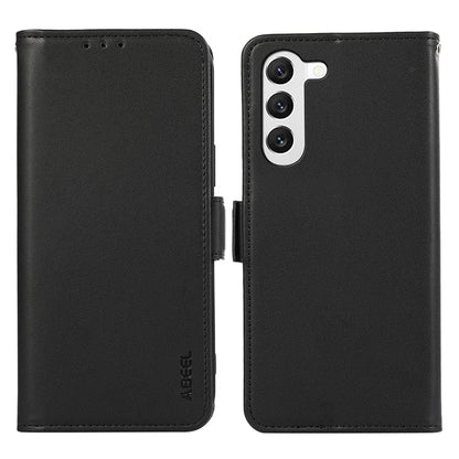 ABEEL For Samsung Galaxy S22+ 5G Soft PU Leather Wallet Phone Stand Case RFID Blocking Phone Shell