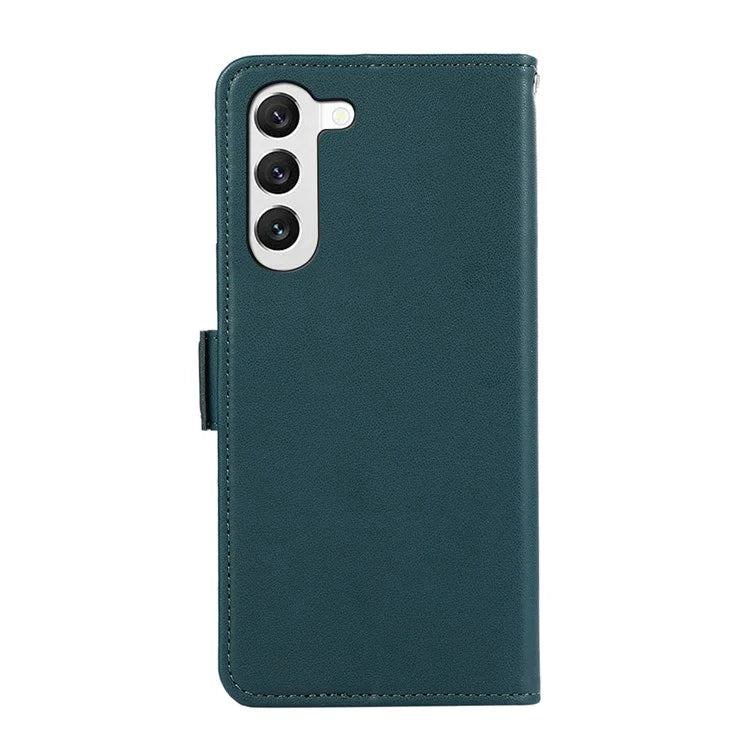 ABEEL For Samsung Galaxy S22+ 5G Soft PU Leather Wallet Phone Stand Case RFID Blocking Phone Shell