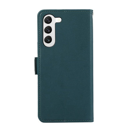 ABEEL For Samsung Galaxy S22+ 5G Soft PU Leather Wallet Phone Stand Case RFID Blocking Phone Shell