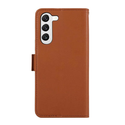 ABEEL For Samsung Galaxy S22+ 5G Soft PU Leather Wallet Phone Stand Case RFID Blocking Phone Shell