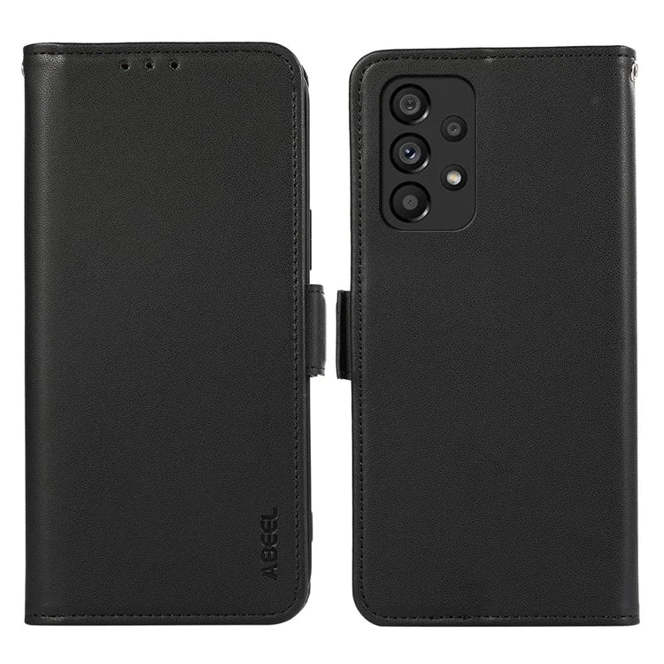ABEEL For Samsung Galaxy A52 4G / A52 5G / A52s 5G Phone Shell RFID Blocking Wallet PU Leather Stand Case